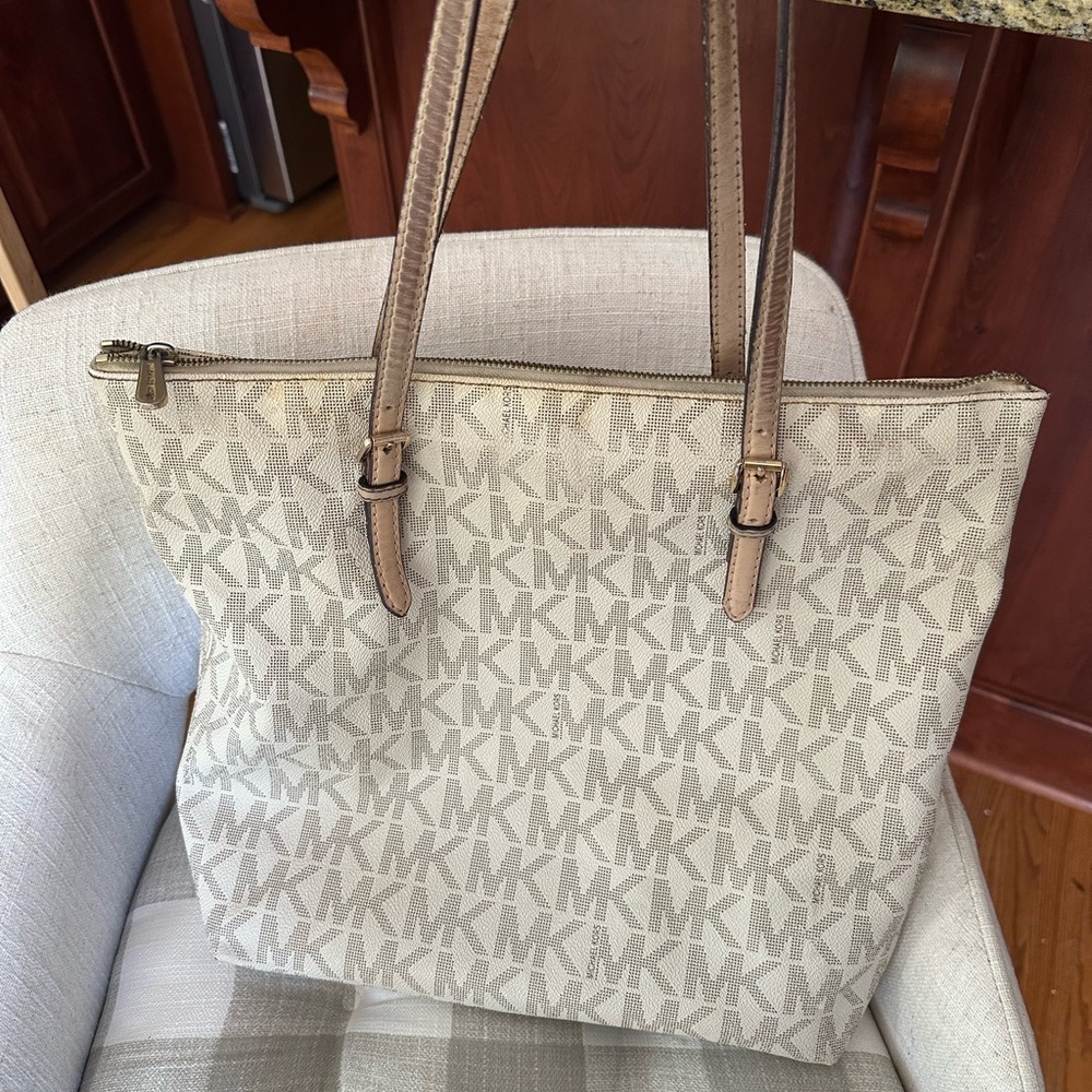 Michael Kors Beige Tote Bag